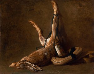 Still Life with a Hare by Jean Baptiste Simeon Chardin